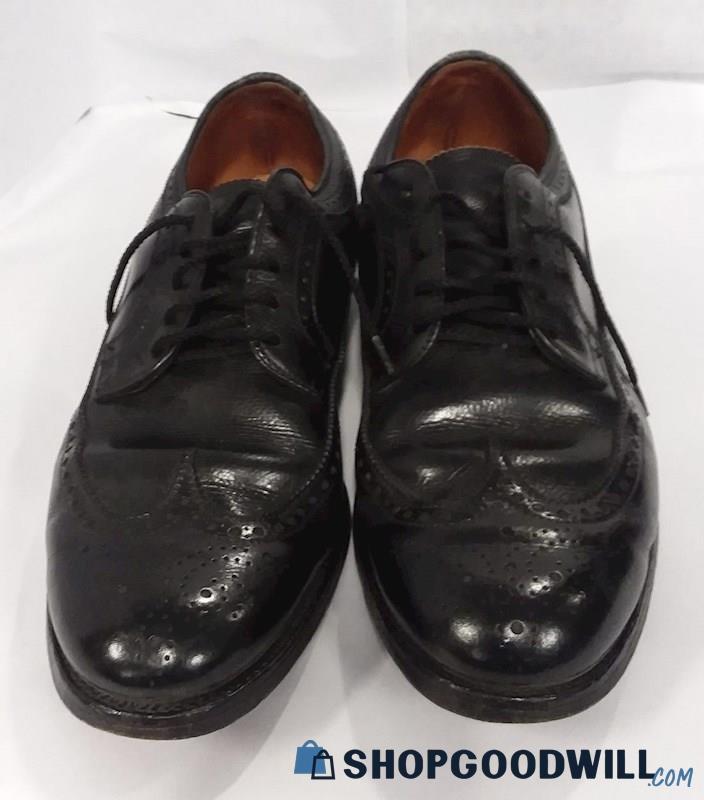 Alden Men's Black Leather Lace Up Wingtip Oxford Dress Shoes Size 10 B ...