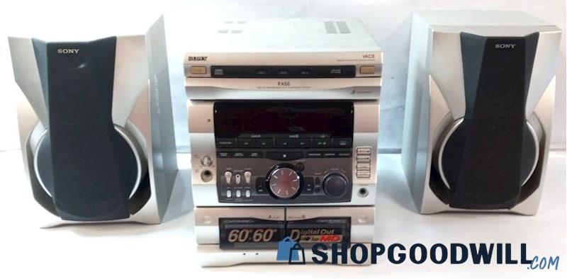 Sony Hcd-rx66 Silver Wired Rec/play Compact Disc Deck Auto Receiver ...