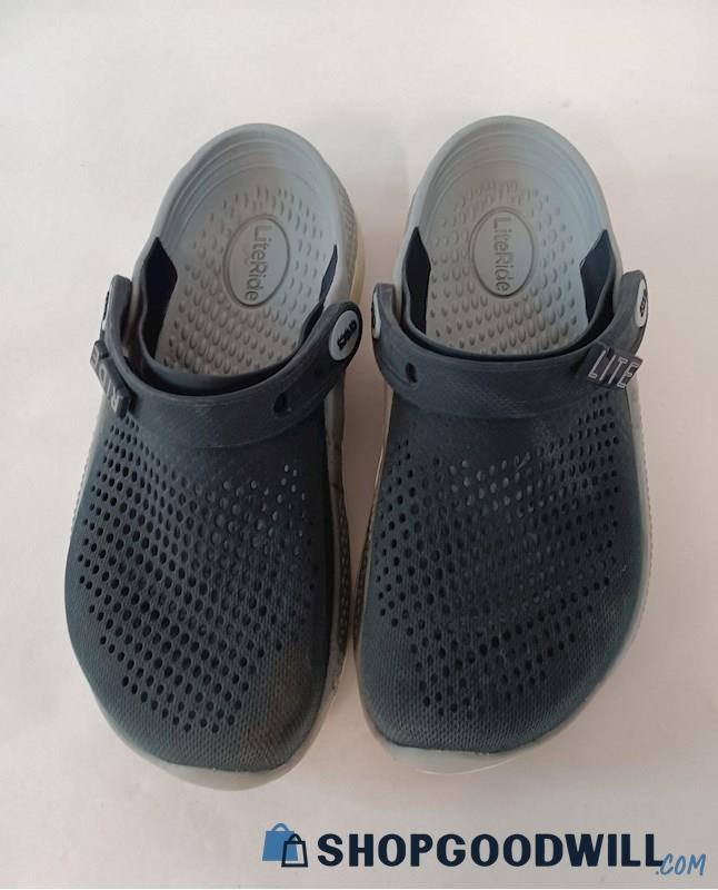 Crocs Uni Sex Blue Sandals Size Men 5 Women 7 5845