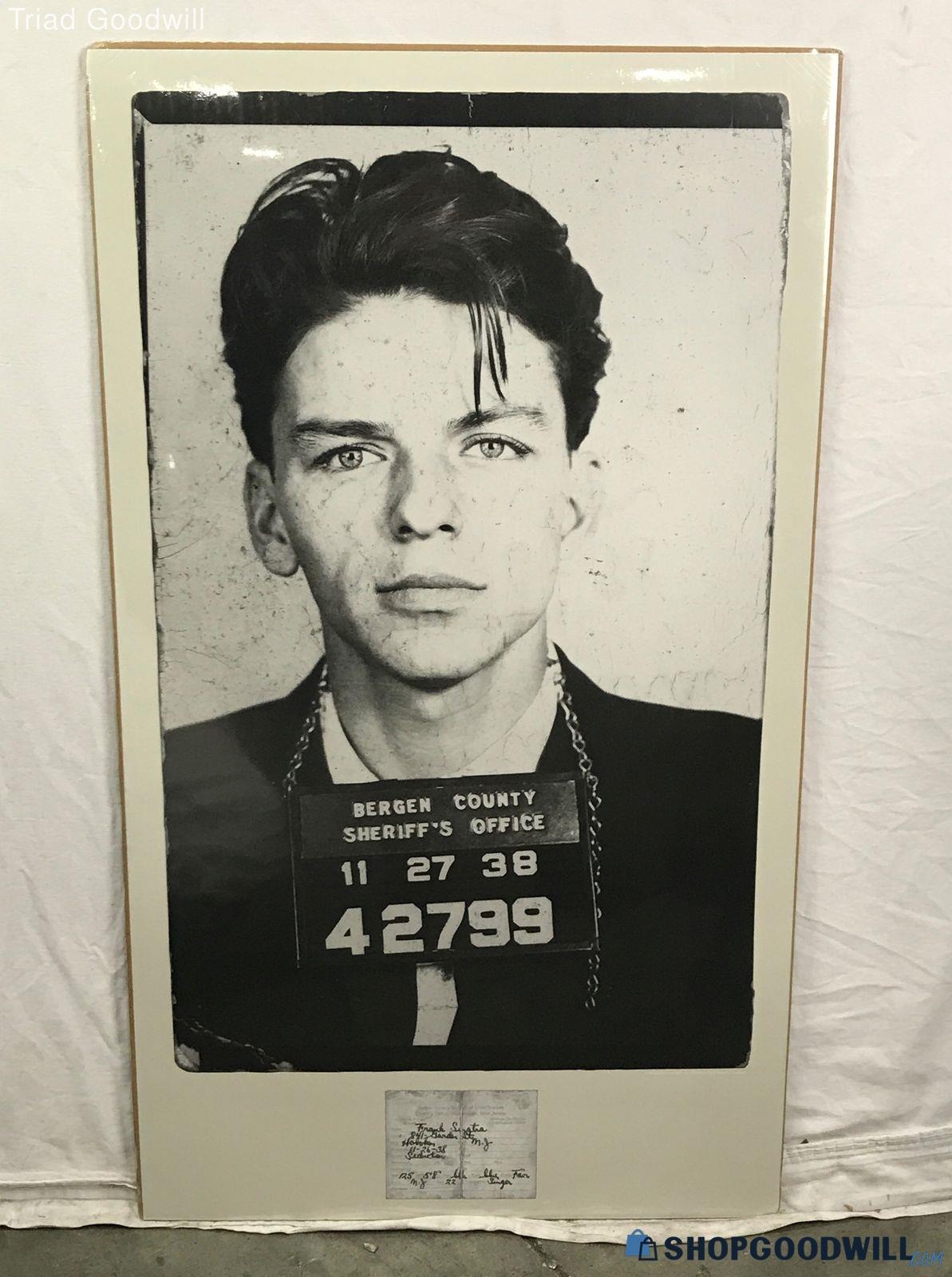 Poster 1938 Frank Sinatra Mug Shot Photo