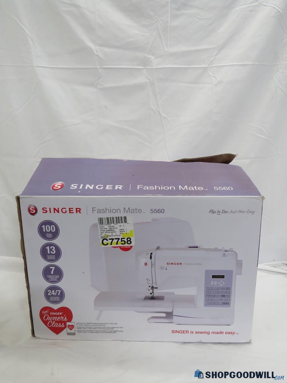 Singer Fashion Mate 5560 Sewing Machine Iob