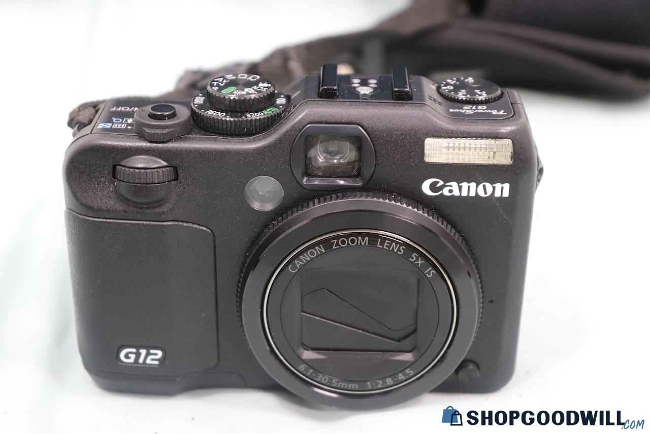 Canon Powershot G12 Digital Camera W/bag | ShopGoodwill.com