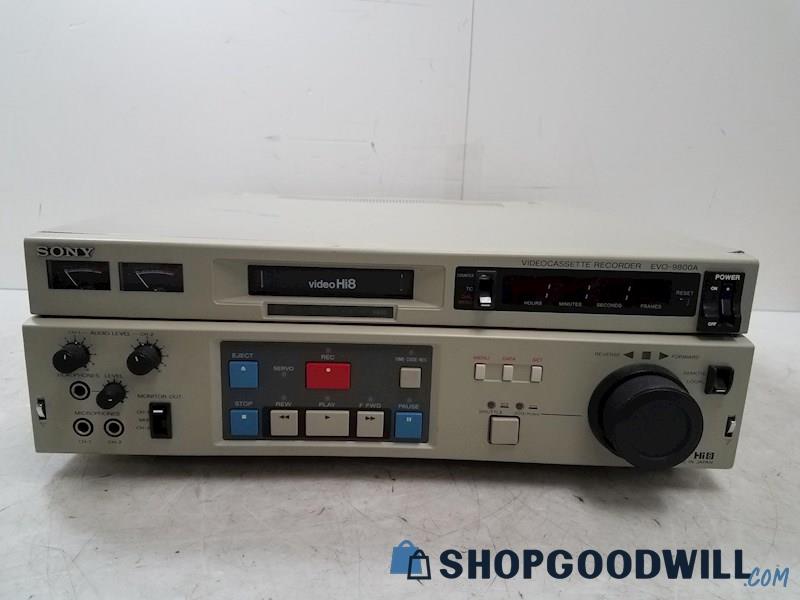 Vintage SONY HI8 Video Cassette Recorder EVO-9800A - shopgoodwill.com