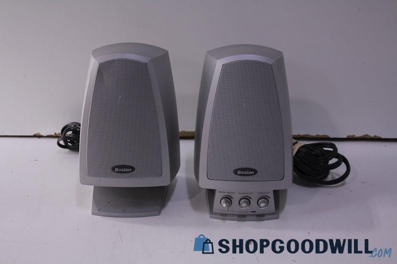 Boston Ba7800 Pc Speakers 2 Front Speakers Shopgoodwill Com