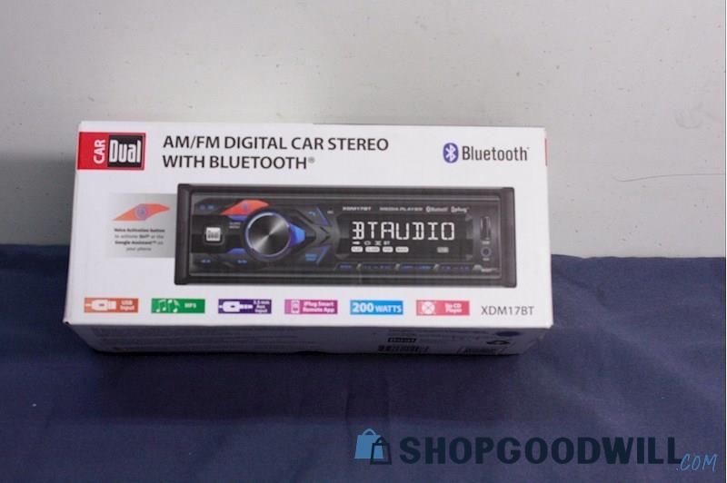 Car Dual AM/FM Bluetooth Car Stereo Model XDM17BT - shopgoodwill.com