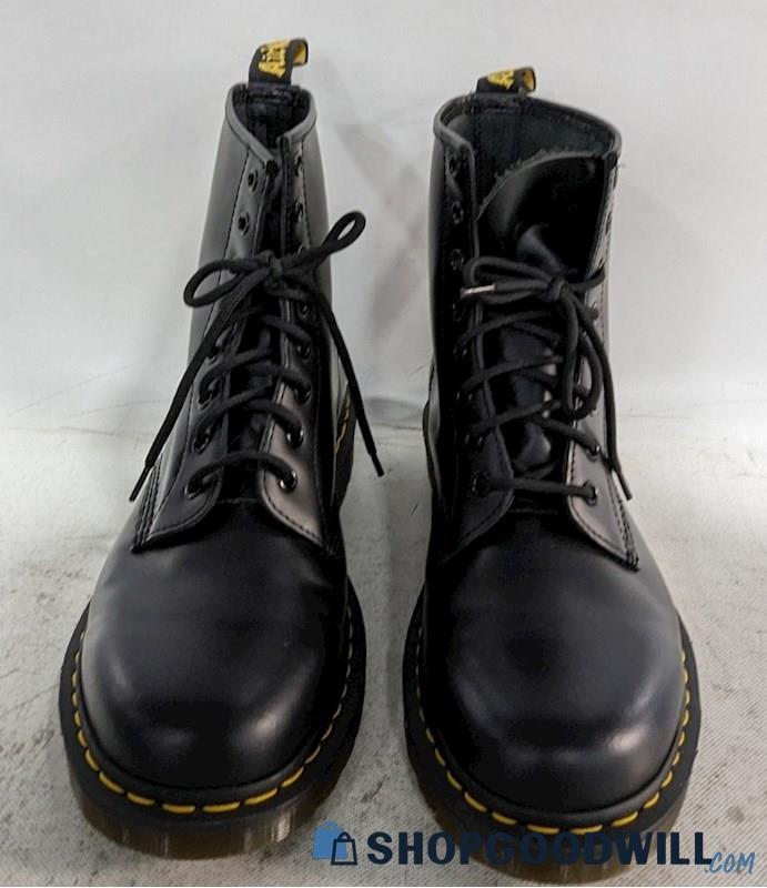 Dr. Martens Air Wair 11822 Black Smooth Leather Boots Men's 12 - Ladies ...