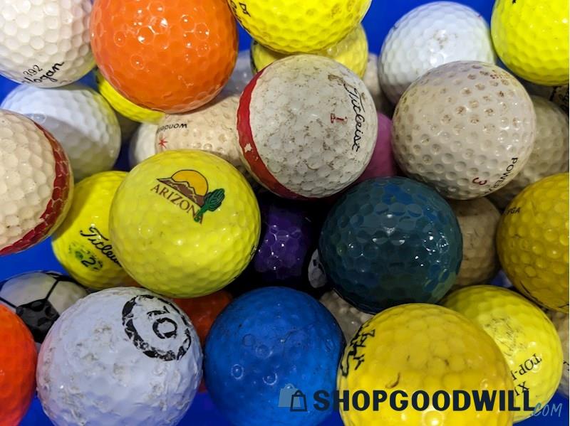 Golf Lot Assorted Balls And Tees Spalding Pure Speed Iob And More ...