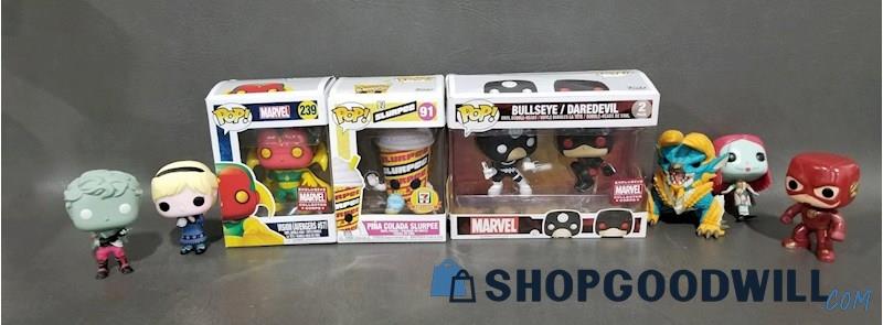 Funko Pop Figures Pina Colada Slurpee Flash Bullseye Daredevil More ...