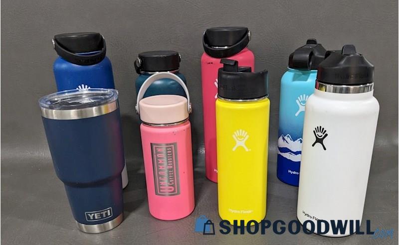 Assorted Collectible Colored Hydro Flask & Yeti Insulated Cups ...