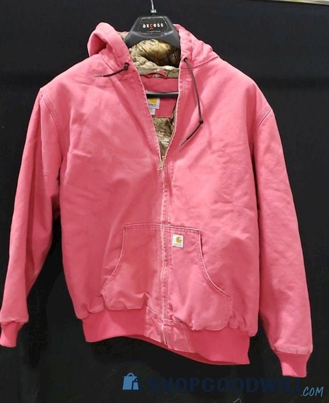 Carhartt Pink Zip Up Jacket Womens Size XXL - shopgoodwill.com