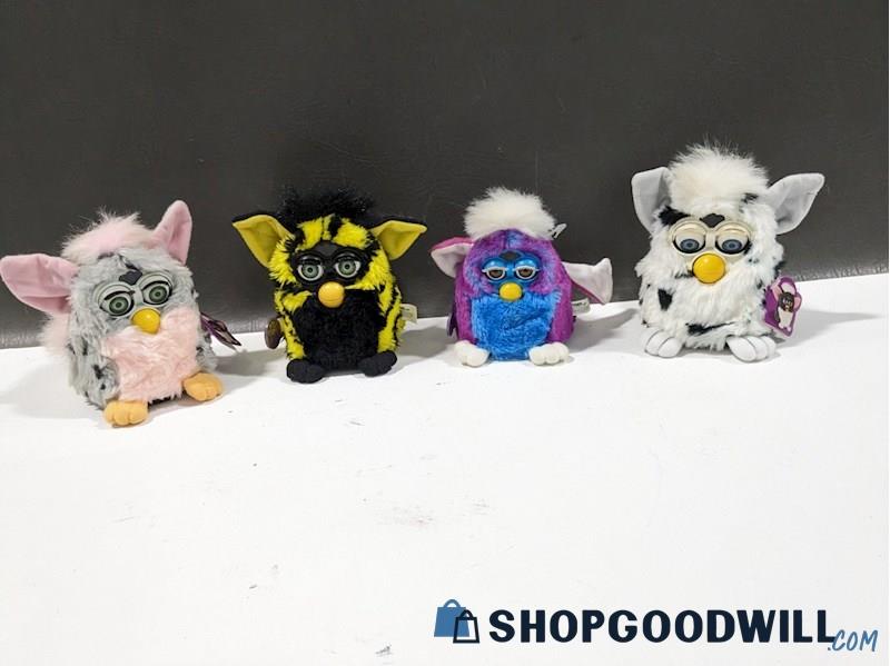 Vintage Furbys Gen 1 Leopard Gen 2 Dalmatian Gen 3 Bumble Bee & Blue ...