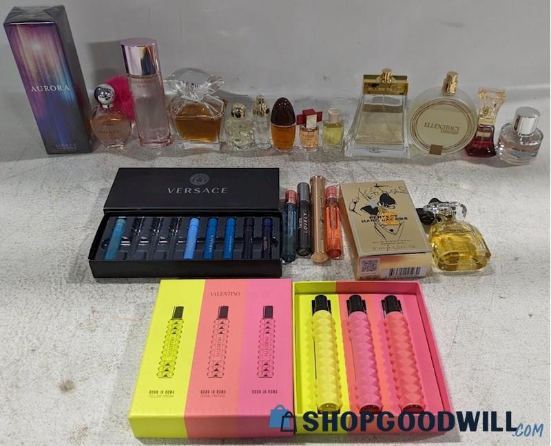 Lot Of Perfumes Valentino Versace Ellen Tracy Estee Lauder More ...