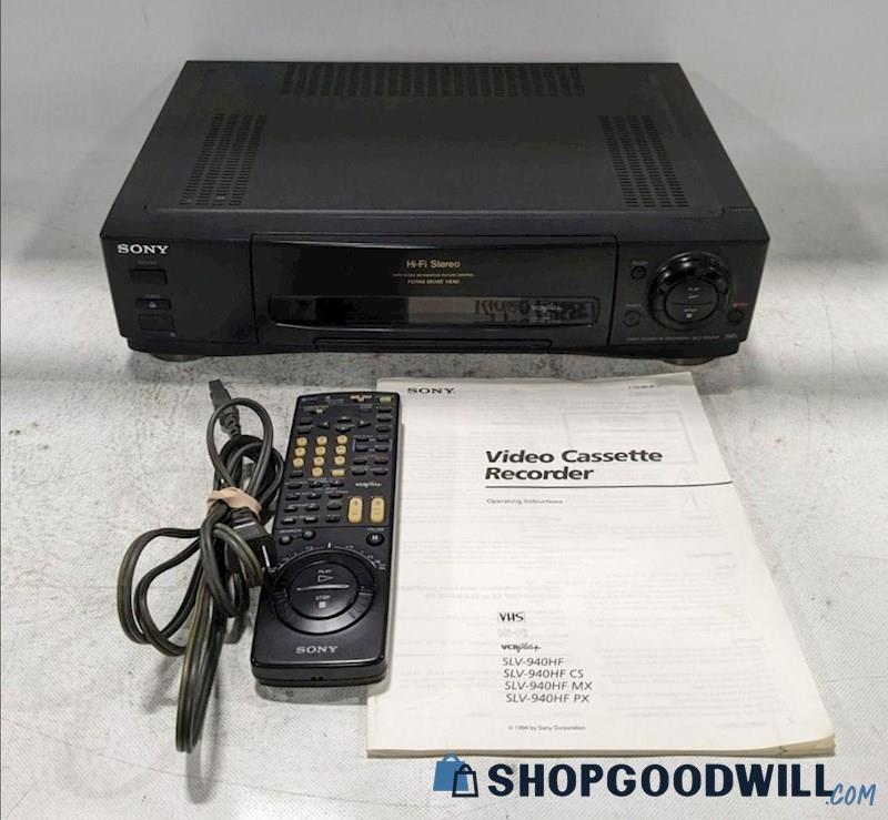 Sony Cassette Recorder Slv-940hf Vcr Vhs Player | ShopGoodwill.com