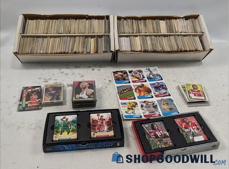 80's & 90's Football,basketball&baseball Cards/jordan,marino,ewing,ming ...