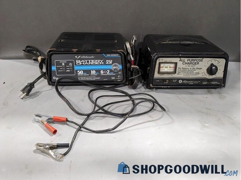 Schumacher Models Se-50 & Se-60 Fully All-purpose Battery Chargers ...