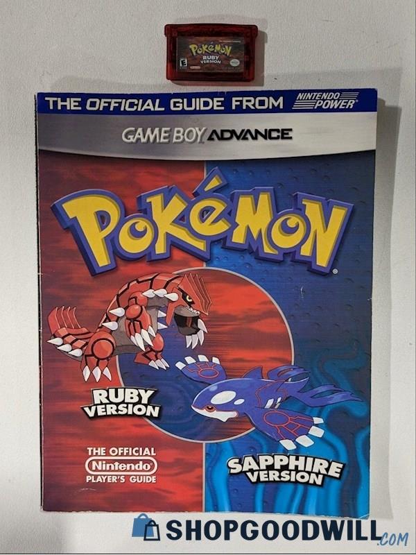 Pokemon Ruby Version Nintendo Game Boy Advance Game & Official Guide ...