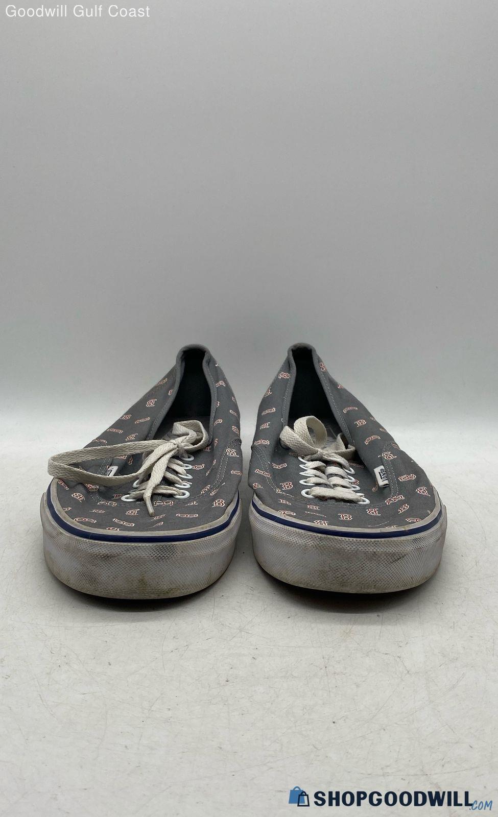 Men's Grey Boston Sox Vans Sneakers - Size 13 | ShopGoodwill.com