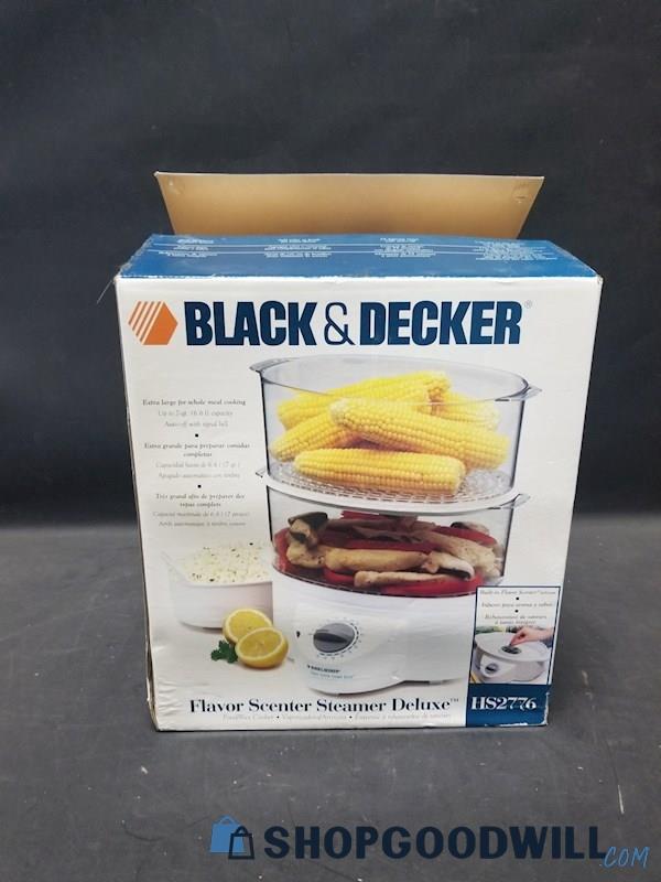 Black & Decker Hs2776 Double-decker Flavor Scenter Deluxe Food Steamer ...