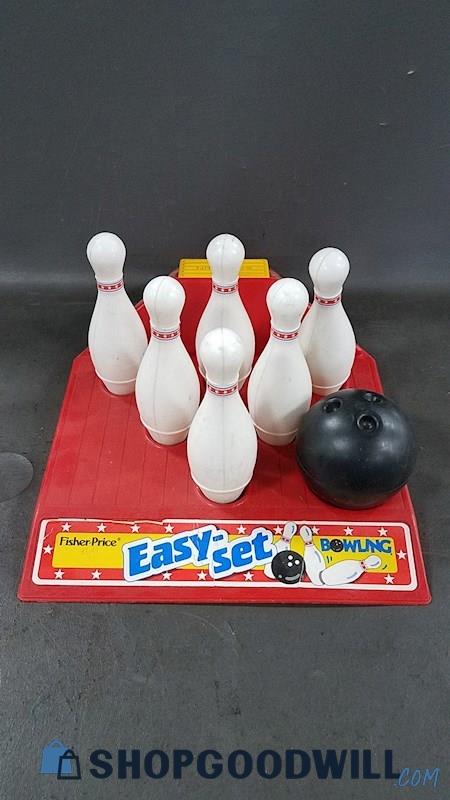 Vintage Fisher-price Multicolor Bowling Game Easy-set Toy For Ages 3-6 ...