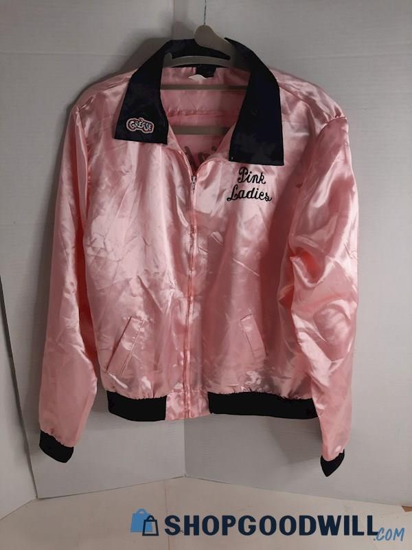 Grease Pink Ladies 50's Costume Jacket Greaser Rockabilly Pinup Women's ...