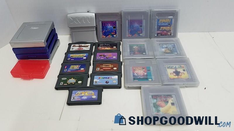 Lot Of 21 Nintendo Game Boy & Game Boy Advance Games W/ Cases & Action ...