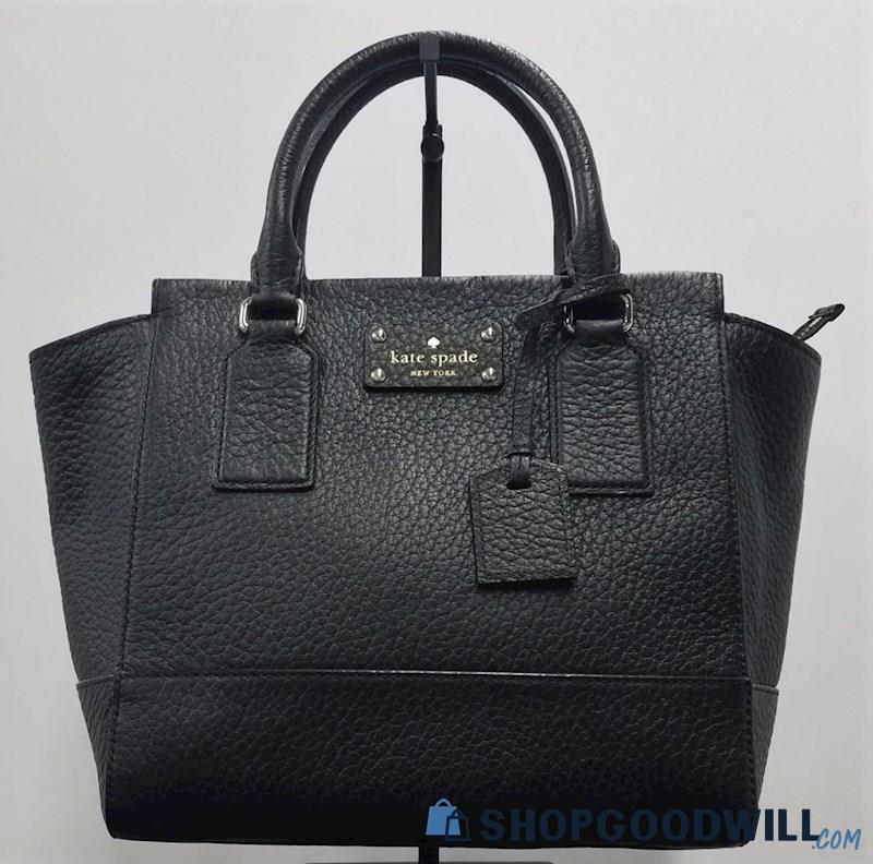 Kate Spade Black Crocodile Embossed Leather Women's Bag - shopgoodwill.com