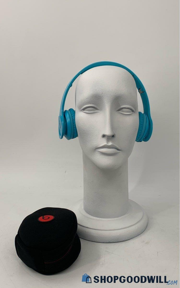 Beats Blue Solo Hd Wired On-ear Headphones With Case | ShopGoodwill.com