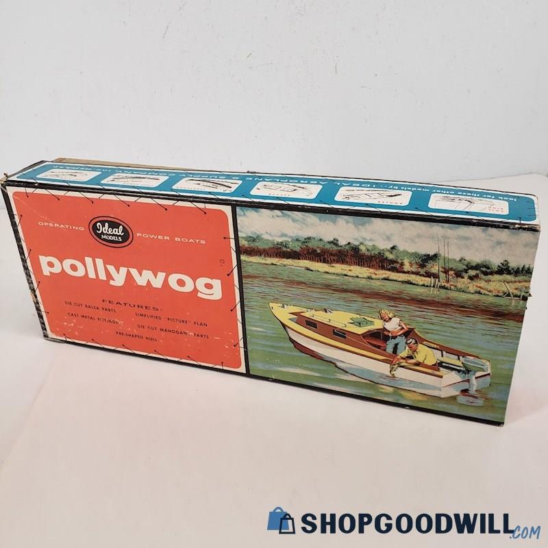 Vintage Ideal Models Pollywog Mahogany Boat Model - IOB - shopgoodwill.com