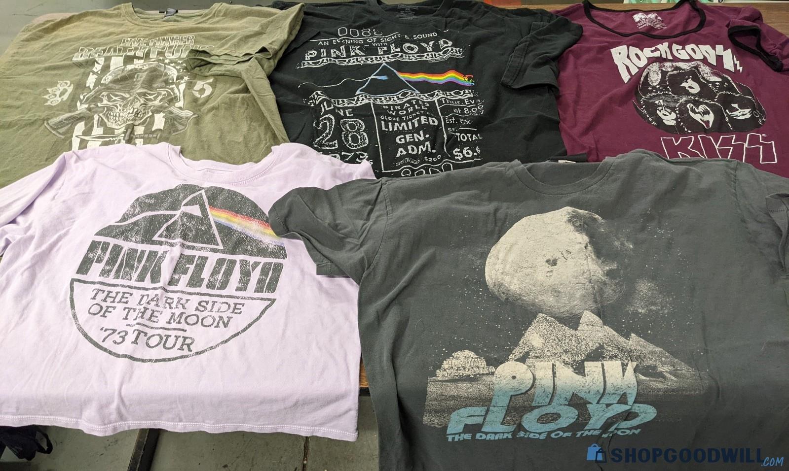 5 Rock Music Artist T-Shirts XL & 2XL - shopgoodwill.com