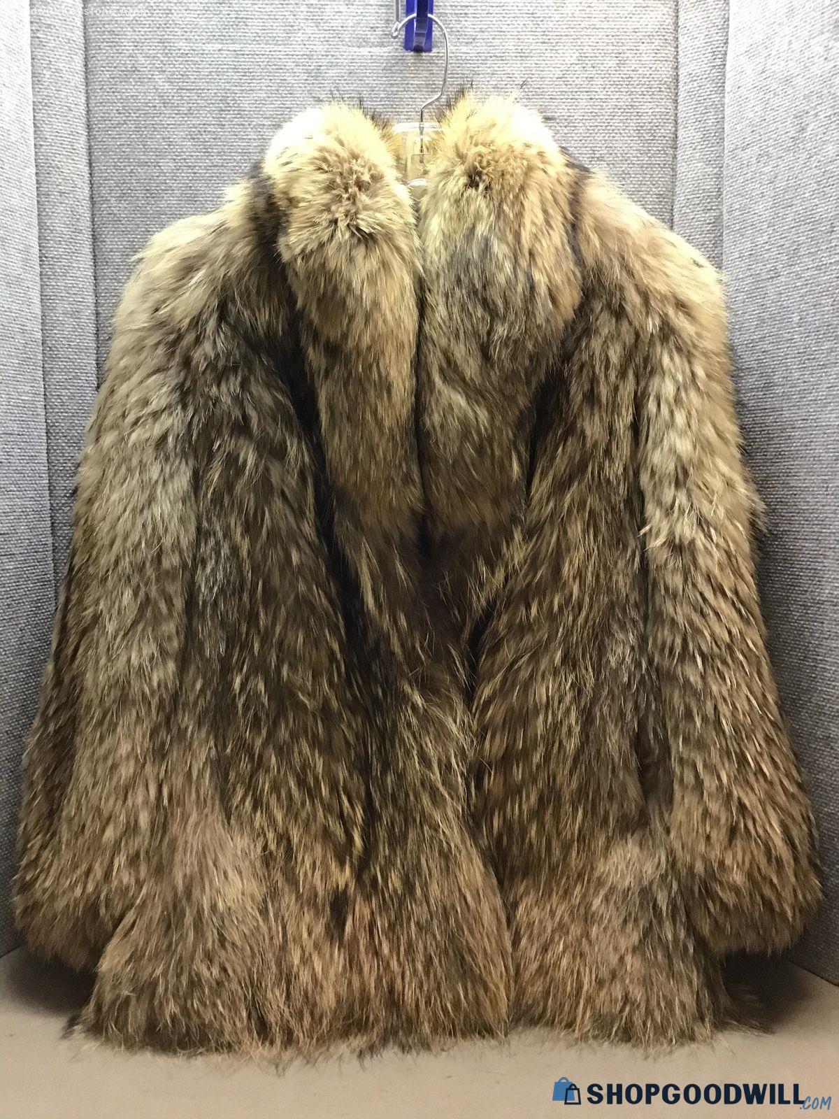 Pollack Furs Lds Tan Fox Fur Coat - shopgoodwill.com