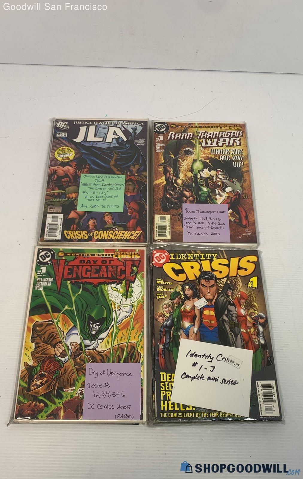 27 Issue Dc Jla Identity Crisis Day Of Vengeance + Special & Rann ...