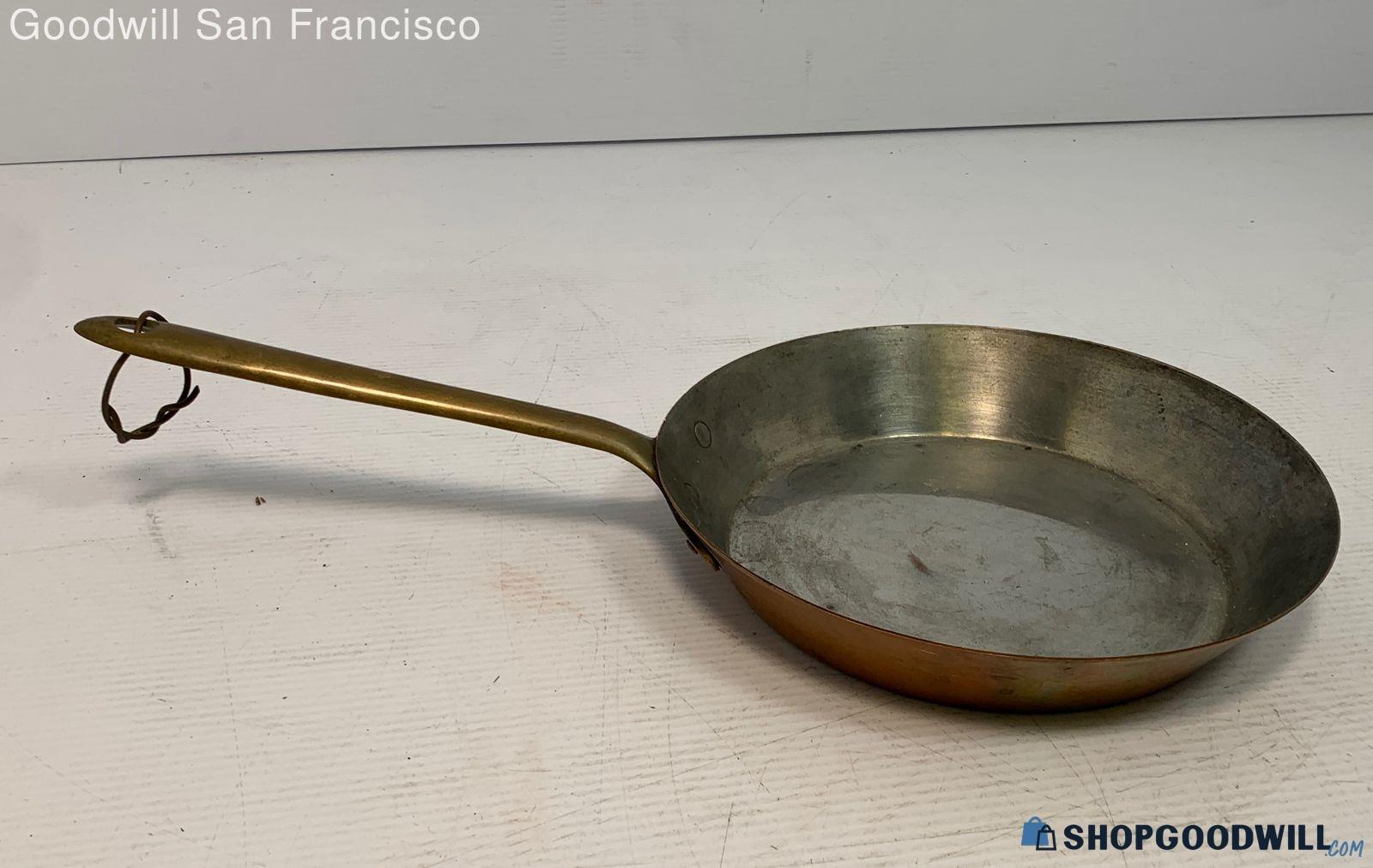 Vintage Douro B & M Copper Saute Skillet Frying Pan 8 1/4 In Round ...