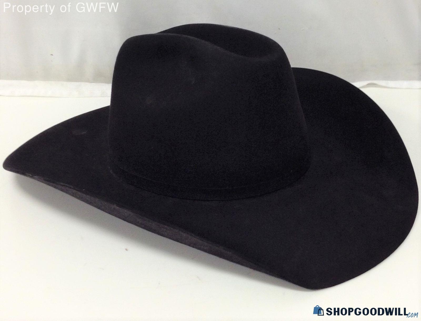 Bailey 100X Black Size 7 1/2 Cowboy Hat - shopgoodwill.com
