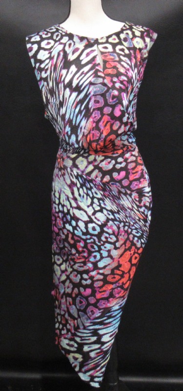 NWT Rachel Black Combo Asymmetrical Dress- 24W - shopgoodwill.com
