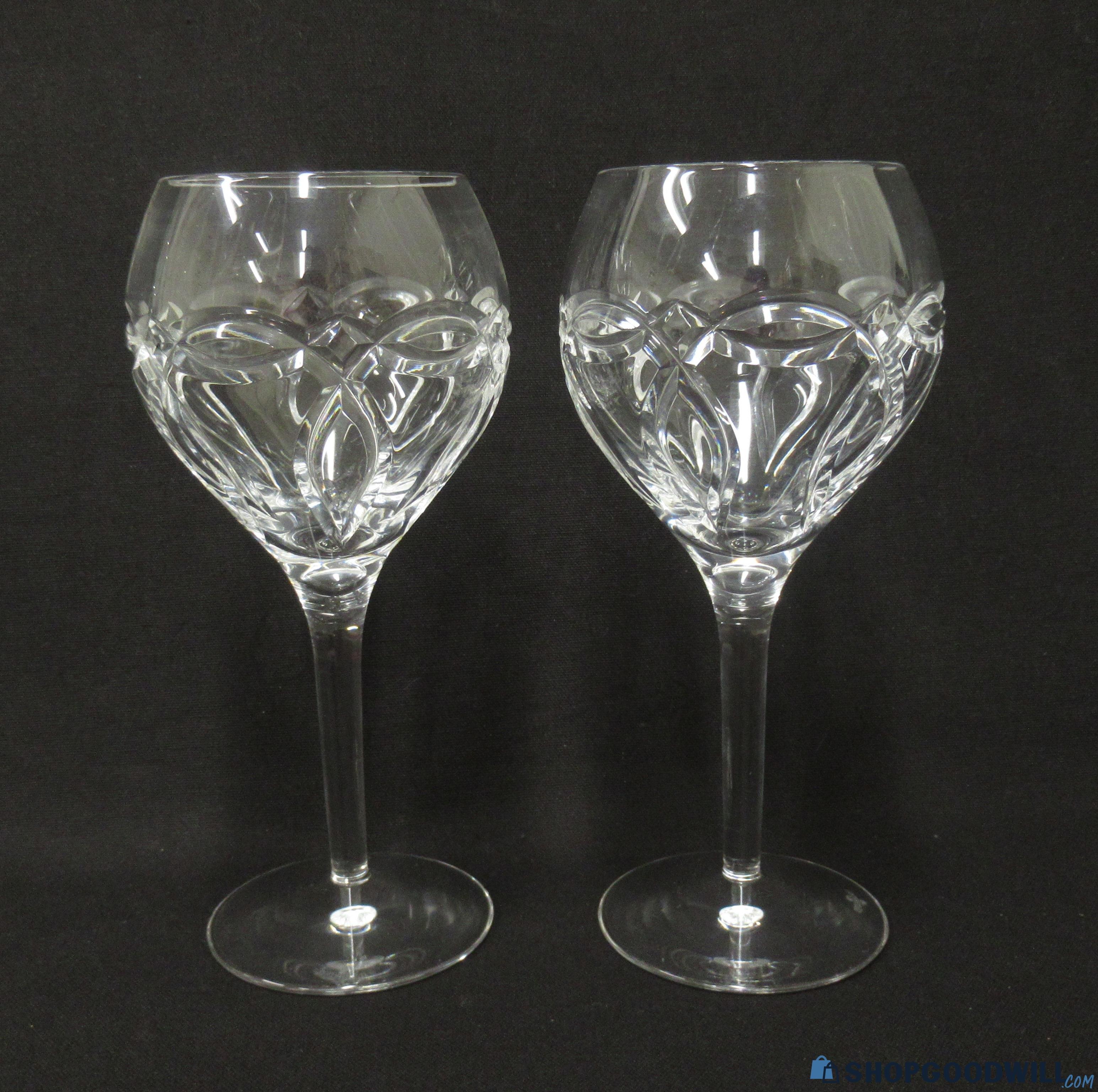 Waterford Clannad Crystal Wine Glasses - shopgoodwill.com