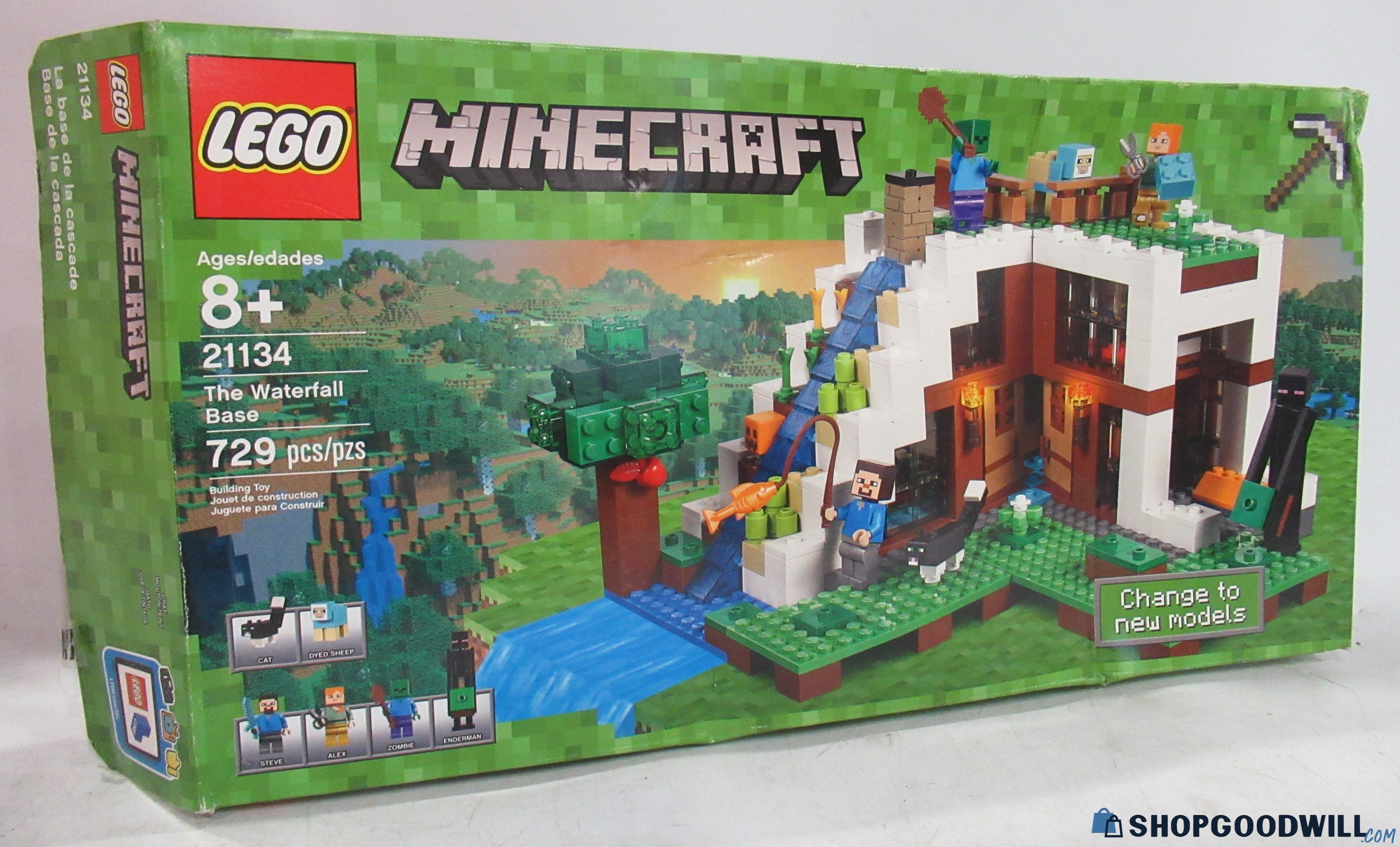 Lego 21134 Minecraft The Waterfall Base - shopgoodwill.com