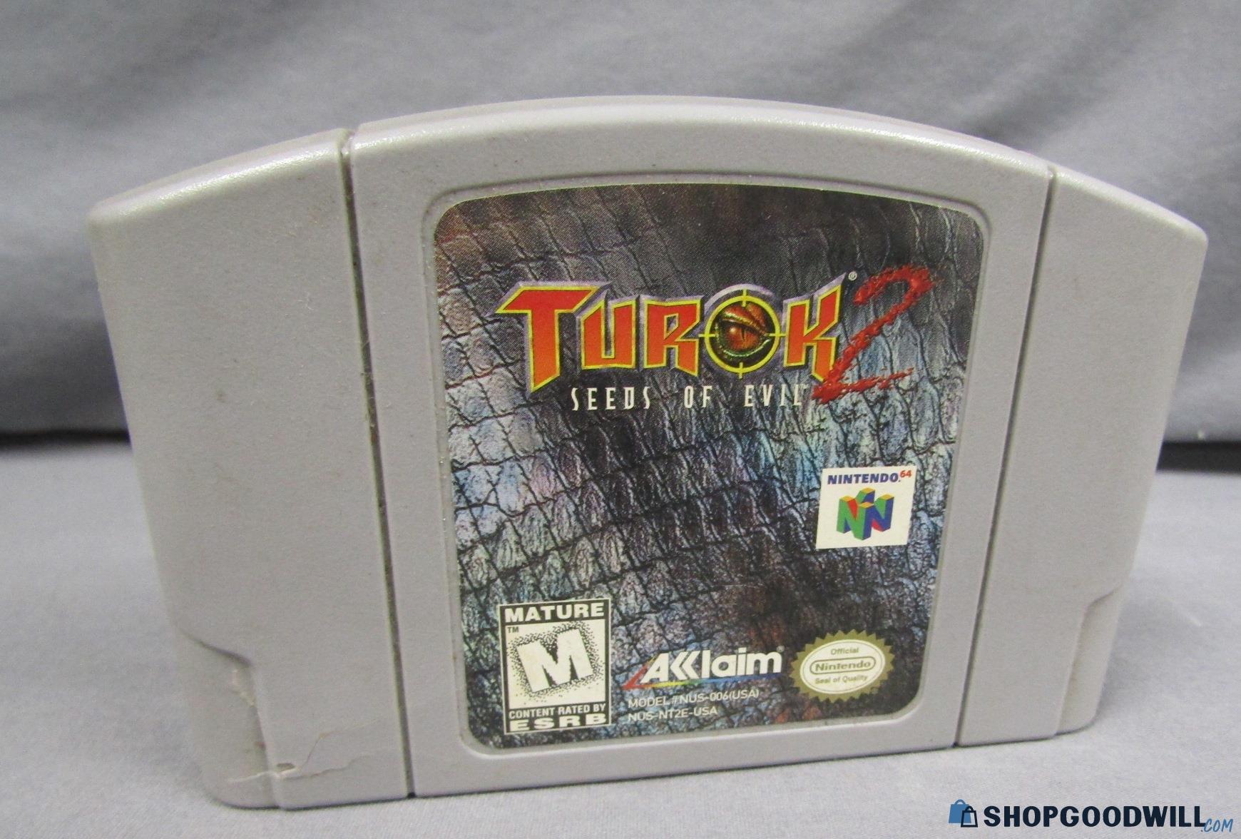 1996 Nintendo 64 Game, Turok2, Seeds Of Evil | ShopGoodwill.com