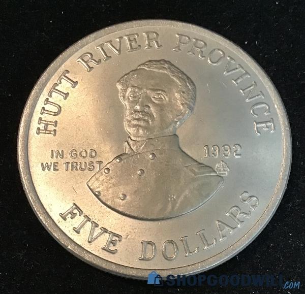 Hutt River Province Silver Five Dollar Father Of Baseball Coin - Abner ...