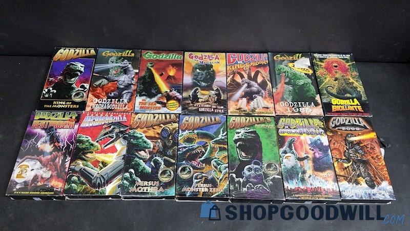 Godzilla Movies on VHS Bundle - shopgoodwill.com