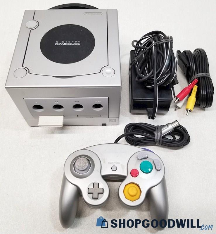 Silver Nintendo GameCube Console Complete W/ Controller - shopgoodwill.com