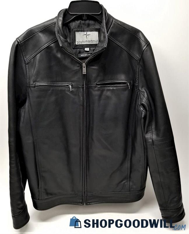 Men's Boston Harbour Black Lamb Leather Coat Size M *Read ...
