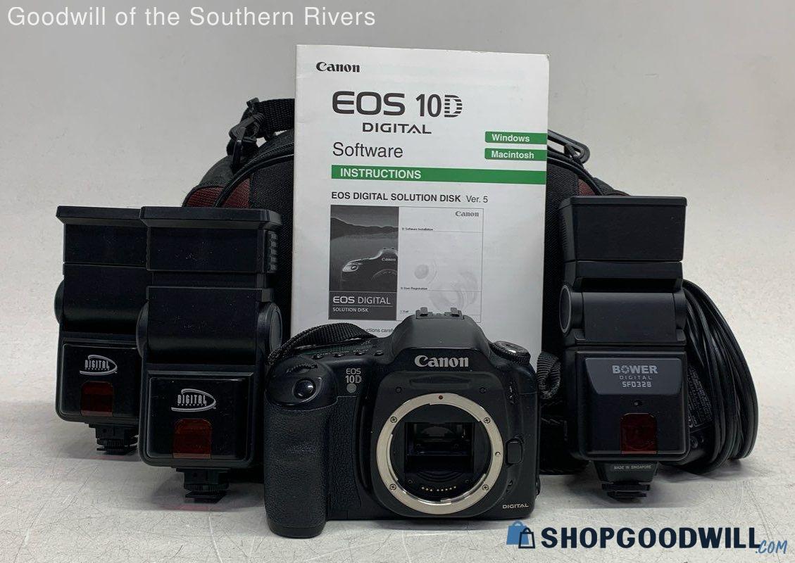 Canon Eos 10d Digital Single Lens Reflex Camera Manual Accessories Untested ShopGoodwill Com