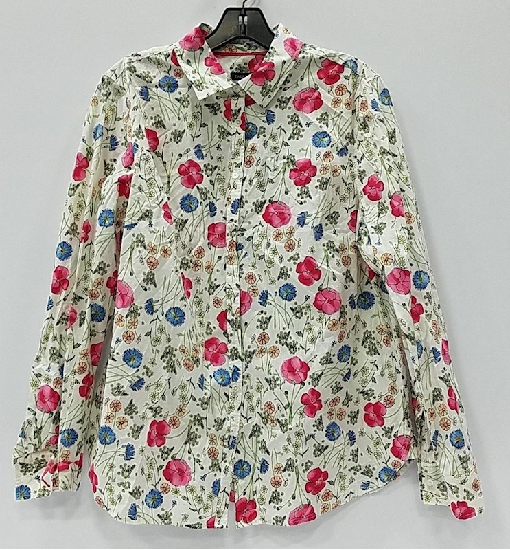 Talbots Women's Floral Blouse Size 14 - shopgoodwill.com