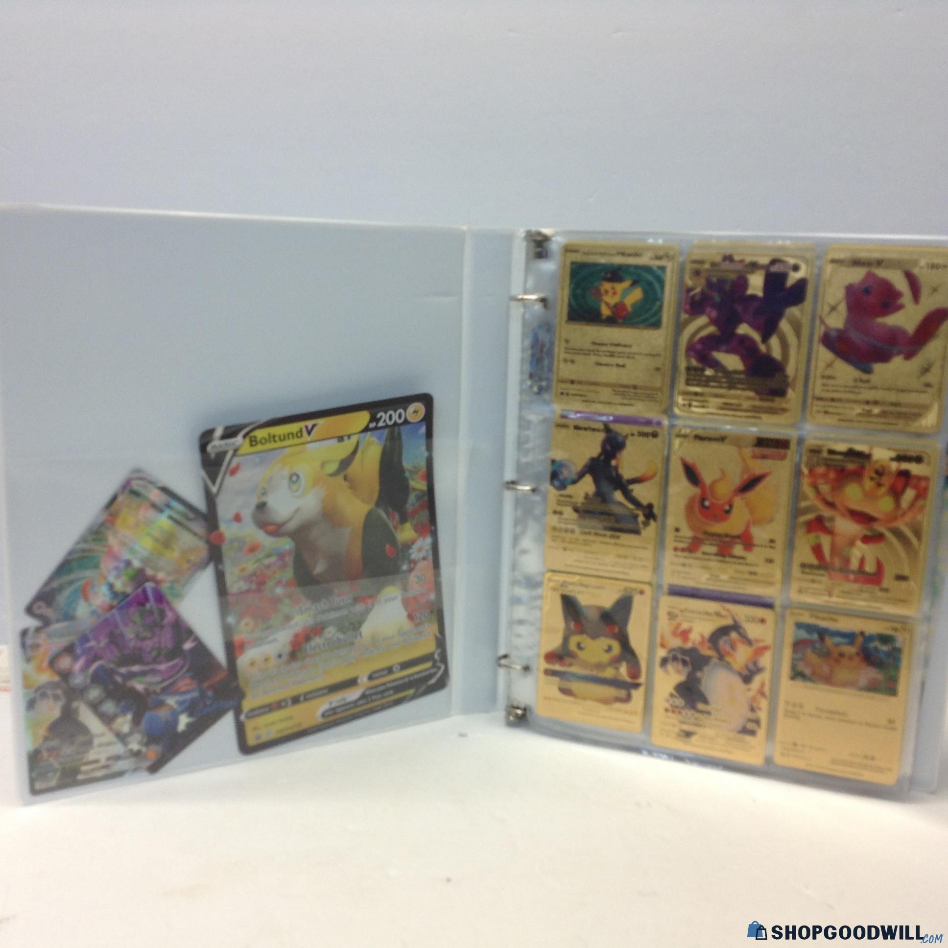 Pokemon Trading Cards Gold And Original Style Of Cards Plus Boltund ...