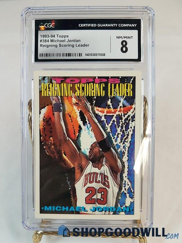 Michael Jordan Topps Reigning Scoring Leader Cgc