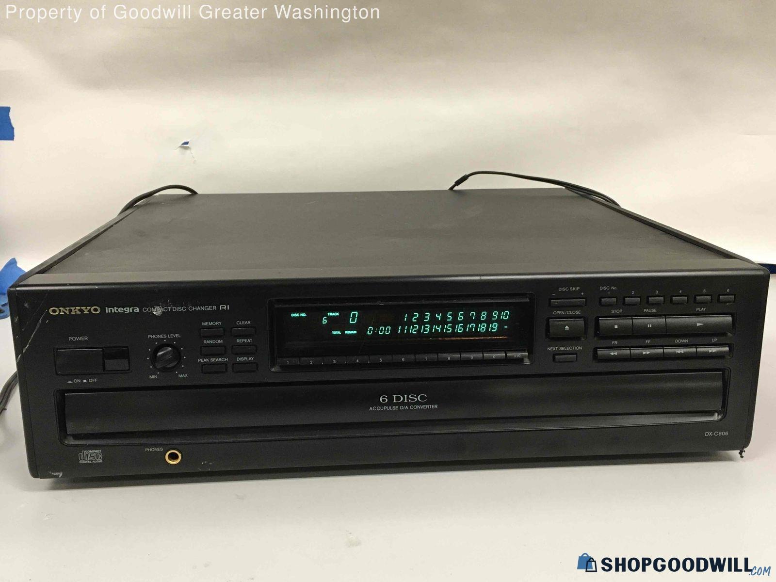 Onkyo Integra Compact Disc Player Changer R Model No Dx C Shopgoodwill Com