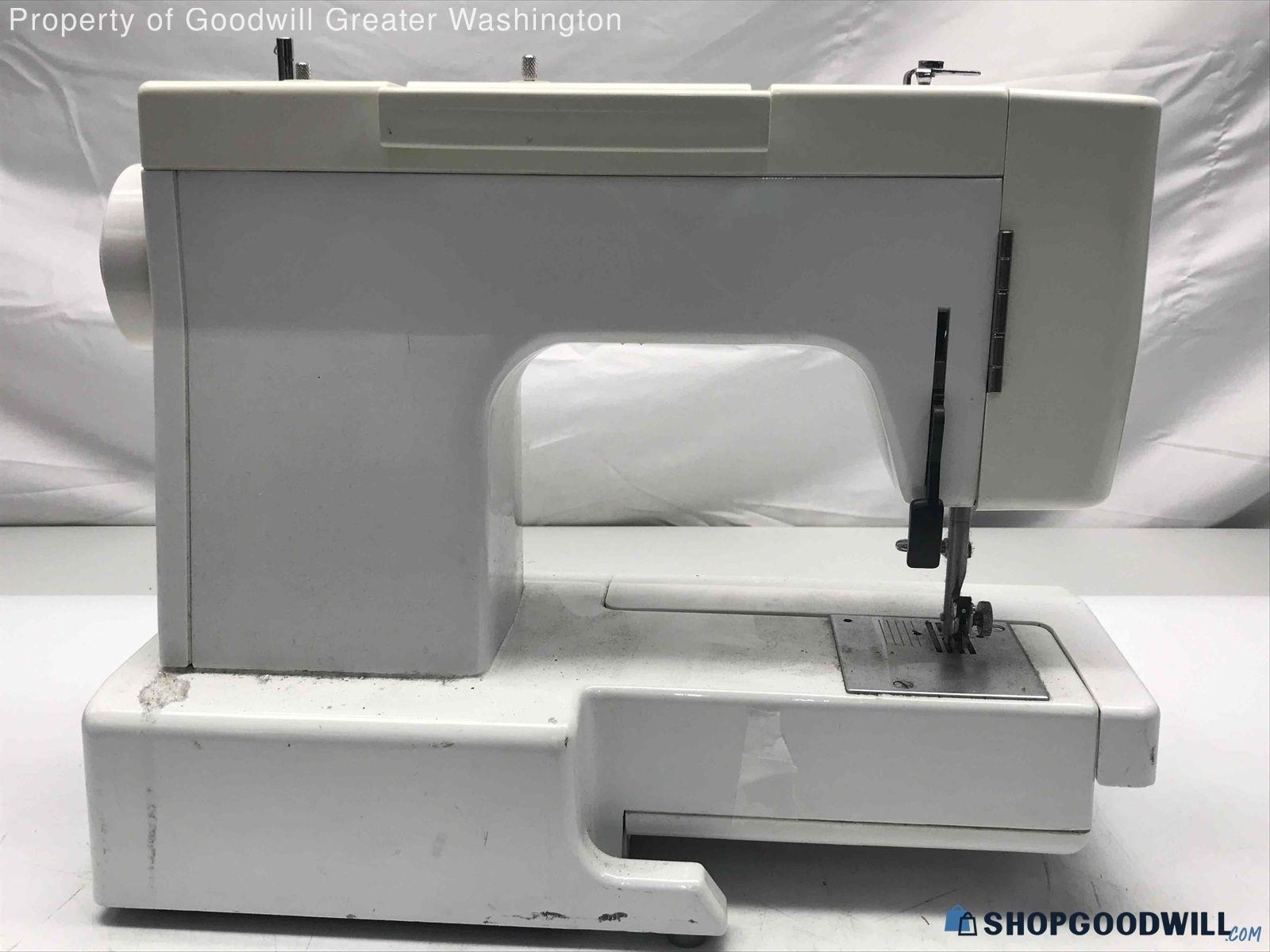 Vintage White Sewing Machine Model No. 1632 - shopgoodwill.com