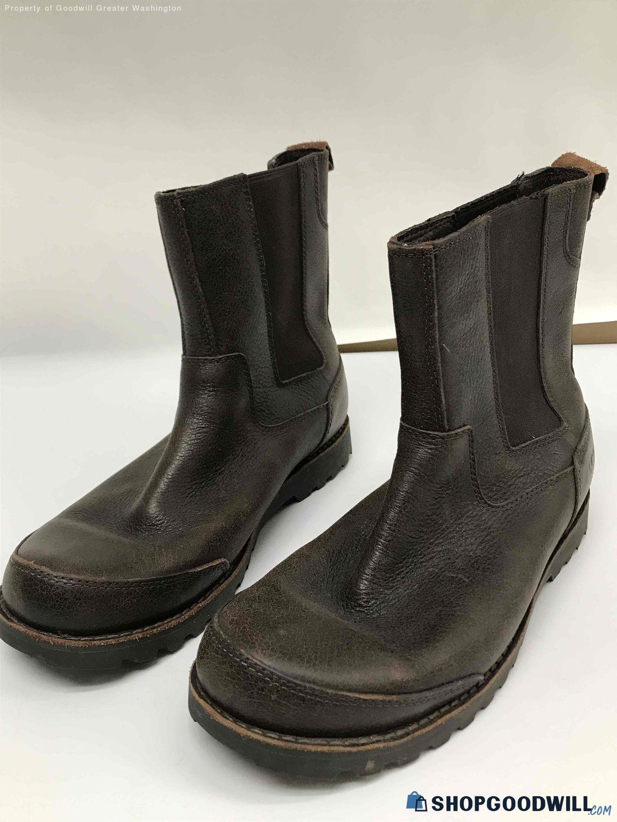 UGG Men Brown Ankle Boots Size 9 - shopgoodwill.com