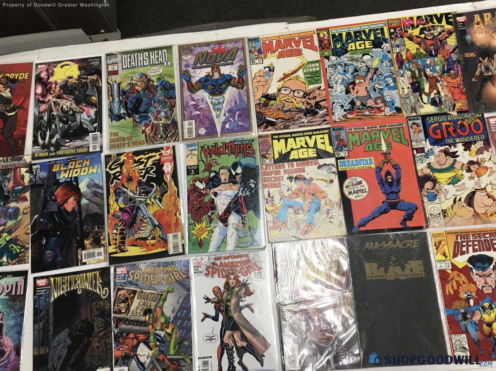 3lb. Lot Of 25 Marvel Comic Books - shopgoodwill.com