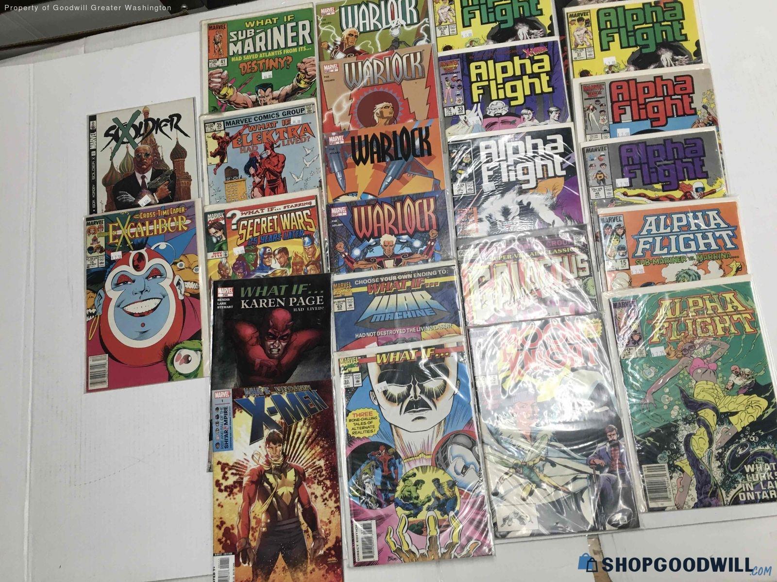 3lb. Lot Of 24 Marvel Comic Books - shopgoodwill.com